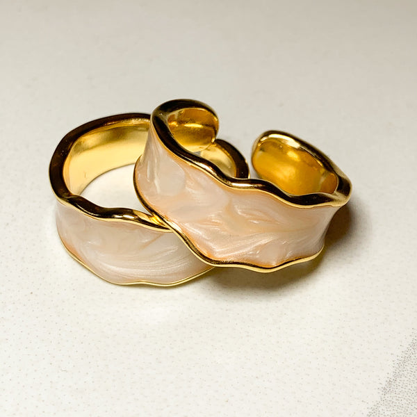 Nova Irregular Ring (Cream)