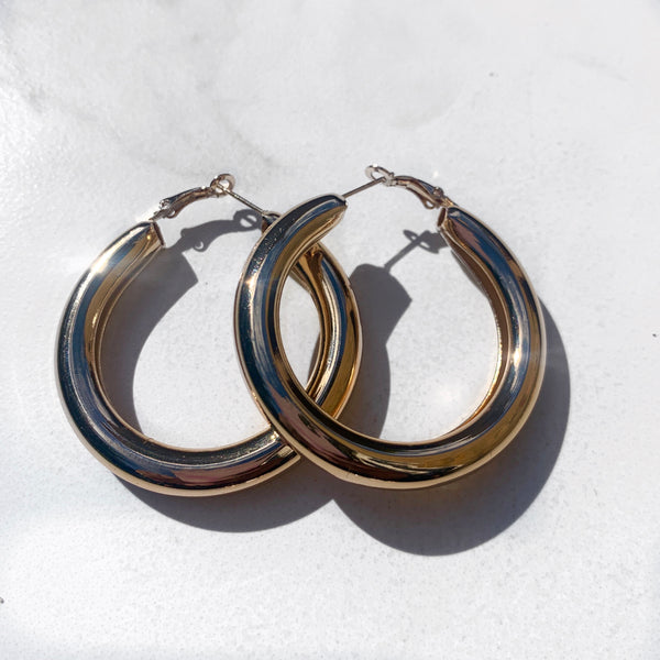 Bobbi Chunky Hoop - Gold