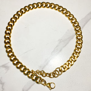 Cleo Cuban Necklace - Gold